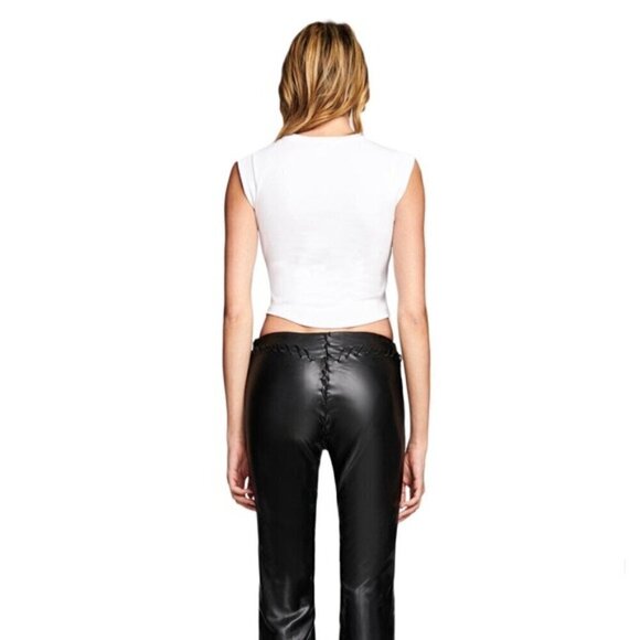 I.AM.GIA white fitted ICON jersey stretch TANK top loose fit black logo XS bike - Picture 9 of 9